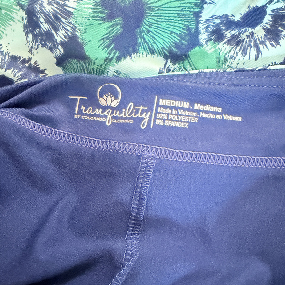 Tranquility Floral skort tennis skort country club Hawaiian theme aqua floral - Picture 4 of 6